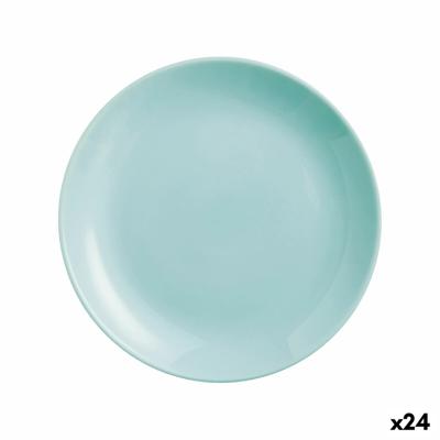Dessertbord Luminarc Diwali Turquesa Turkoois Glas 19 cm (24 Stuks)