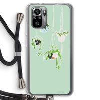 Hang In There: Xiaomi Redmi Note 10S Transparant Hoesje met koord