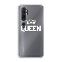 Queen zwart: Xiaomi Mi Note 10 Transparant Hoesje