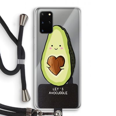 Avocuddle: Samsung Galaxy S20 Plus Transparant Hoesje met koord
