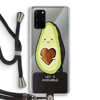 Avocuddle: Samsung Galaxy S20 Plus Transparant Hoesje met koord
