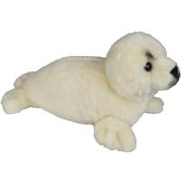 Pluche knuffel zeehonden pup - wit - 35 cm - zeedieren