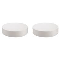 Piepschuim schijf - Pakket van 3x stuks - D30 x H7 cm - wit - rond - hobby knutselen - vormen/figure Piepschuim schijf - Pakket van 3x stuks - D30 x H7 cm - wit - rond - hobby knutselen - vormen/figure