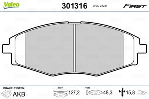 Valeo Remblokset 301316