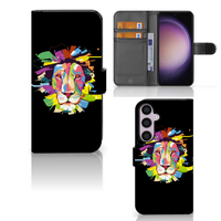 Samsung Galaxy S24 Plus Leuk Hoesje Lion Color - thumbnail