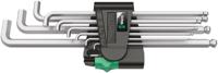 Wera inbussleutelset 950/9 hex-plus 4 (chroom, 9-delig)