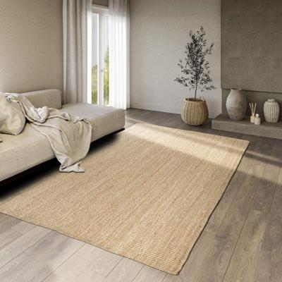 Handgeweven Jute Vloerkleed Rosalie - Naturel maat: 230x160cm - materiaal: Jute - Dekbed-Discounter.nl