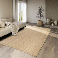 Handgeweven Jute Vloerkleed Rosalie - Naturel maat: 300x80cm - materiaal: Jute - Dekbed-Discounter.nl