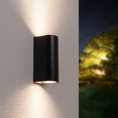 Douglas LED Wandlamp - Dimbaar - 10 Watt - 800 lumen - 4000K neutraal wit - IP65 Waterdicht voor Binnen en buiten - GU10 Vervangbare lichtbron - Up & Down Light - Zwart