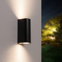 Douglas LED Wandlamp - Dimbaar - 10 Watt - 800 lumen - 4000K neutraal wit - IP65 Waterdicht voor Binnen en buiten - GU10 Vervangbare lichtbron - Up & Down Light - Zwart