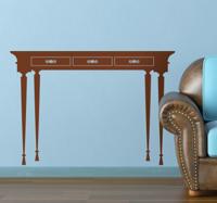 Muursticker klassiek bureau Muursticker klassiek bureau