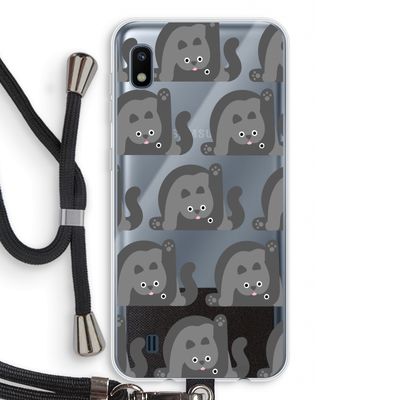 Cats: Samsung Galaxy A10 Transparant Hoesje met koord