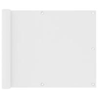 Balkonscherm 75x400 cm oxford stof wit