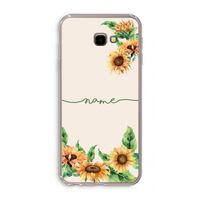 Zonnebloemen: Samsung Galaxy J4 Plus Transparant Hoesje