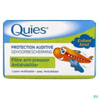 Quies Gehoorbescherming Antidrukfilter Vliegtuig Kind 1 Paar Oordoppen