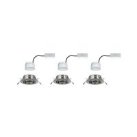 Paulmann 93421 Base Inbouwlamp Set van 3 stuks LED LED 15 W IJzer (geborsteld) - thumbnail