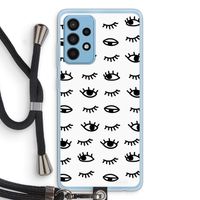 Eye pattern #2: Samsung Galaxy A52 Transparant Hoesje met koord