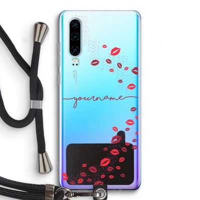 Kusjes: Huawei P30 Transparant Hoesje met koord