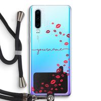 Kusjes: Huawei P30 Transparant Hoesje met koord