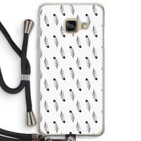 Pluimen: Samsung Galaxy A3 (2016) Transparant Hoesje met koord