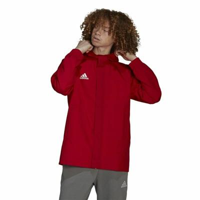Heren Sportjas Adidas Entrada 22 Rood - Maat: S
