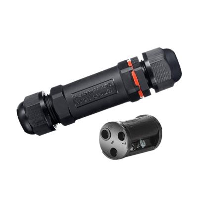 XY20 IP68 waterdichte 3 pins rechte kabel connector