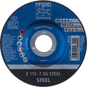 PFERD 62211626 Sg Steel Afbraamschijf gebogen Diameter 115 mm Boordiameter 22.23 mm 10 stuk(s)