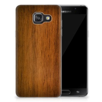 Samsung Galaxy A3 2016 | Bumper Hoesje | Donker Hout