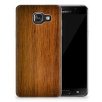Samsung Galaxy A3 2016 | Bumper Hoesje | Donker Hout