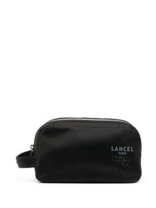 Lancel trousse de toilette à logo imprimé - Noir