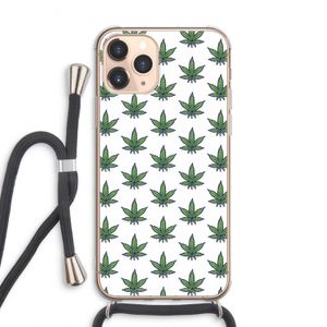 Weed: iPhone 11 Pro Max Transparant Hoesje met koord