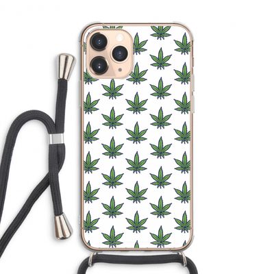 Weed: iPhone 11 Pro Max Transparant Hoesje met koord