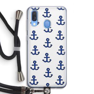 Ankers: Samsung Galaxy A40 Transparant Hoesje met koord