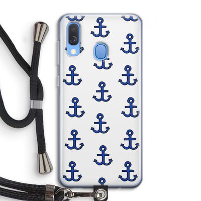 Ankers: Samsung Galaxy A40 Transparant Hoesje met koord
