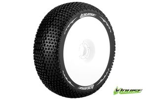 Louise B-TURBO Soft banden op witte disc velgen voor 1/8 buggy