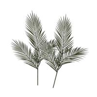 Mica Decorations Kunstblad - 2x - aerca goudpalm - tak - 95 cm - kunsttak