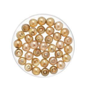 150x stuks sieraden maken Boheemse glaskralen in het transparant brons van 6 mm