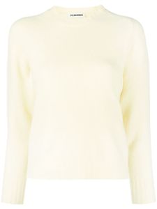 Jil Sander pull en laine à col rond - Jaune