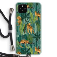 Luipaard 2: Pixel 5a 5G Transparant Hoesje met koord