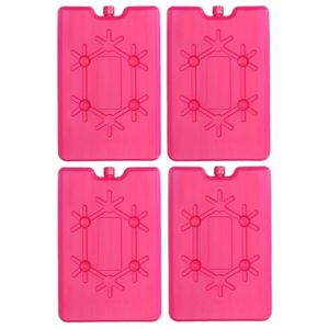 4x Koelelementen fel roze 16 cm