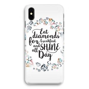Diamonds: iPhone X Volledig Geprint Hoesje
