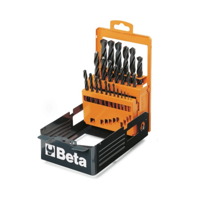 Beta 19 delige metaal spiraalboren set in kist. gewalst HSS 1 tot 10mm per 0.5mm