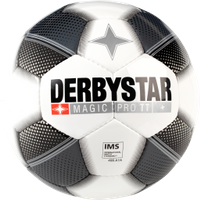 Derbystar voetbal Magic Pro TT wit zwart - thumbnail