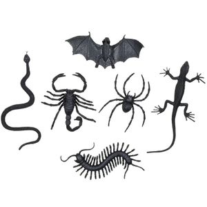 Griezelige enge halloween beestjes assortiment 6x stuks   -