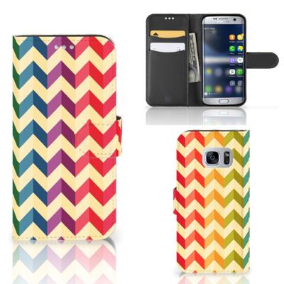 Samsung Galaxy S7 | Telefoon Hoesje | Zigzag Multi Color Samsung Galaxy S7 | Telefoon Hoesje | Zigzag Multi Color