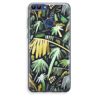 Tropical Palms Dark: Huawei P Smart (2018) Transparant Hoesje - thumbnail