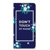 Xiaomi Redmi Note 11 Pro Design Case Flowers Blue DTMP - thumbnail