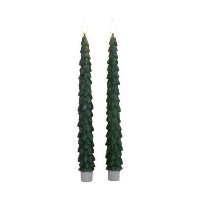 Dinerkaars kerstboom 27 cm jade groen - Annas collection