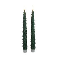 Dinerkaars kerstboom 27 cm jade groen - Annas collection