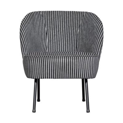BePureHome Vogue fauteuil zwart/grijs